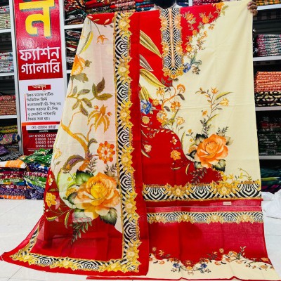 Exclusive Gonga Patel Premium Cotton Three Piece for Women