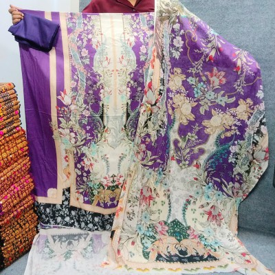 Premium Jom Jom Swiss Lawn Three-piece for Women.