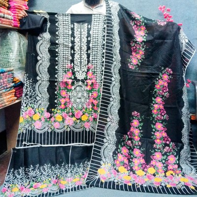 Exclusive vivek ambroadry sequence 100% Cotton Three-piece for Women