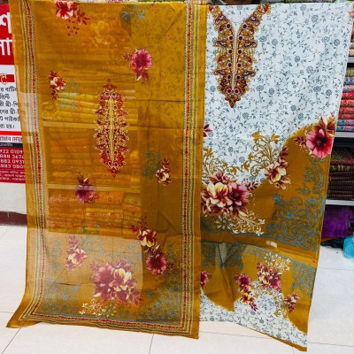 Kasmiri cotton three piece