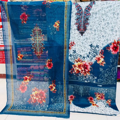 Kasmiri cotton three piece